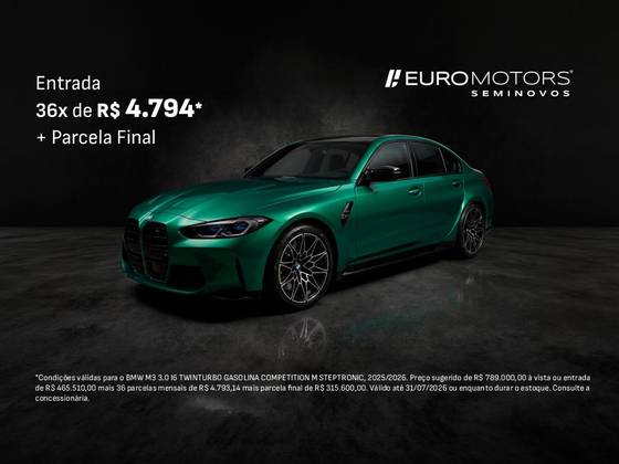 BMW M3 3.0 I6 TWINTURBO GASOLINA COMPETITION M STEPTRONIC BMW M3 3.0 I6 TWINTURBO GASOLINA COMPETITION M STEPTRONIC